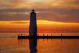 Frankfort Light at Sunset: D-169