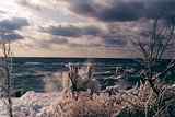 Lake Michigan Shoreline in Winter: R-380